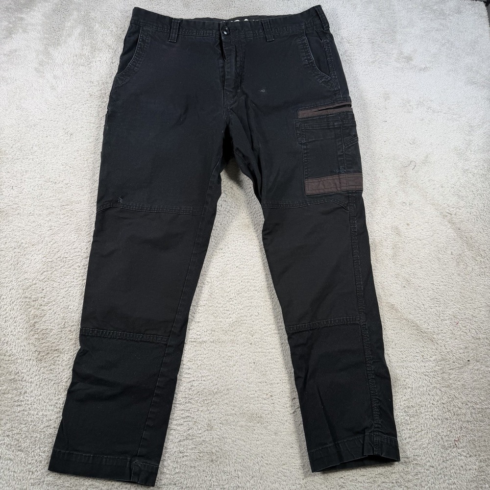 FXD WP-3 Pants Men 34x30 (Fit 34x28) Black Canvas Cargo Double Knee Workwear